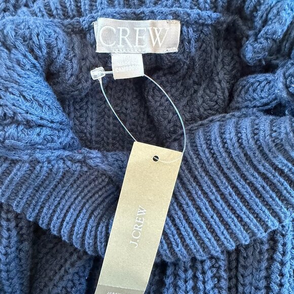 NWT J. Crew Relaxed Rollneck™ sweater - Navy - M - Picture 3 of 4
